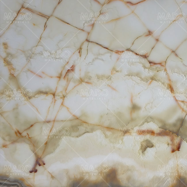 08 - Golden White Onyx - Backlit