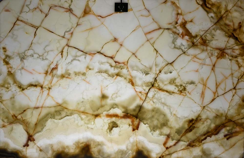 Golden White Onyx - Backlit